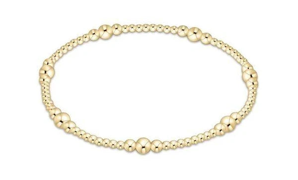 Classic Gold Purpose 6mm Beaded Bracelet