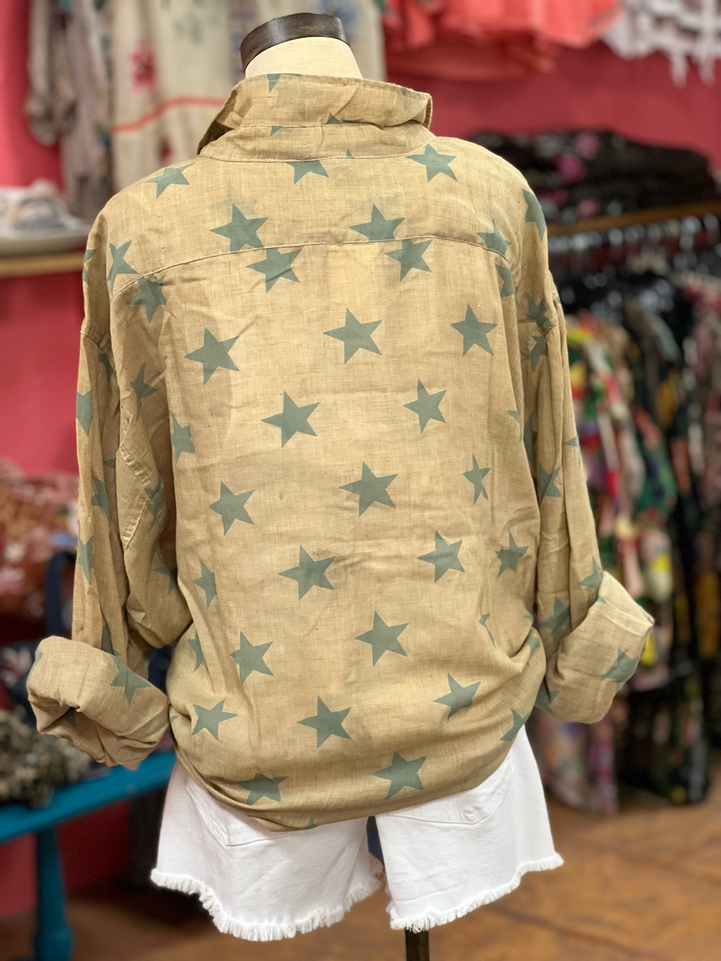 Olive Star Top